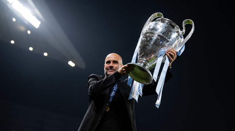 Pep Guardiola là kiến trúc sư trưởng trong hành trình đưa Man City chinh phục Champions League. 