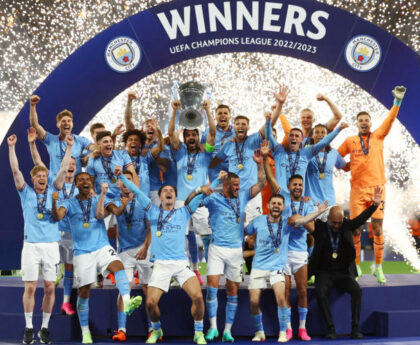 Chức vô địch Champions League 2023 giúp Man City hoàn tất cú ăn ba lịch sử gồm Premier League, FA Cup và C1.