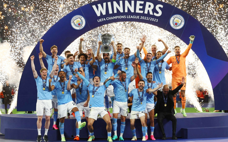 Chức vô địch Champions League 2023 giúp Man City hoàn tất cú ăn ba lịch sử gồm Premier League, FA Cup và C1. 