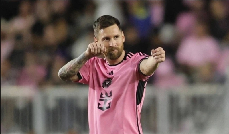 Messi hiện thi đấu cho Inter Miami CF tại Mỹ trong màu áo MLS. 