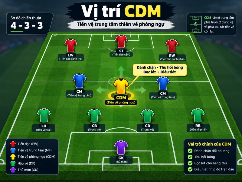 cdm la vi tri nao trong bong da vai tro nhiem vu chi tiet