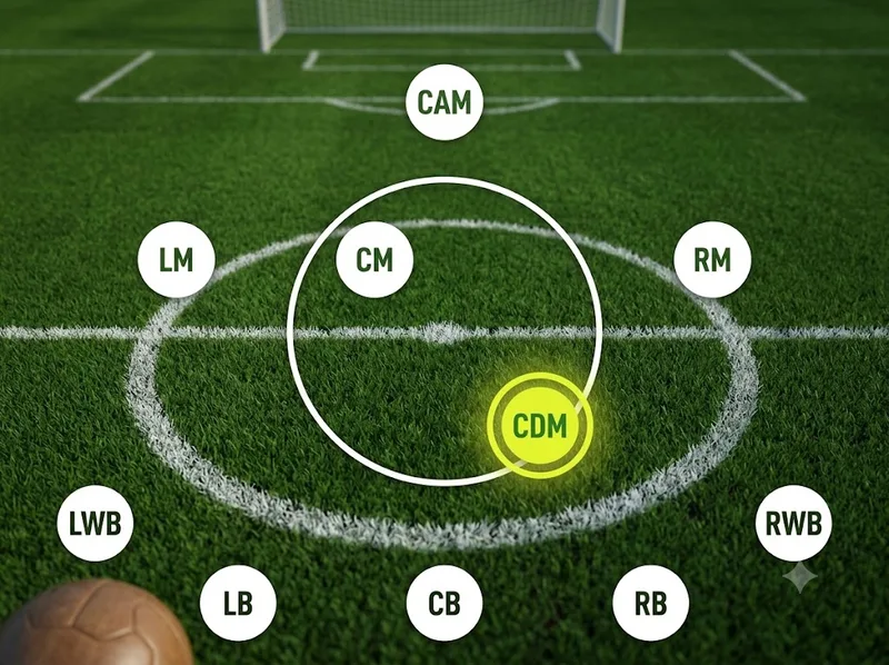 CDM là viết tắt của Central Defensive Midfielder - vị trí tiền vệ trung tâm thiên về phòng ngự